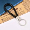 Стилен ключодържател за кола с плетена изкуствена кожа