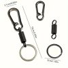 Стилен метален ключодържател за кола с карабинер 2