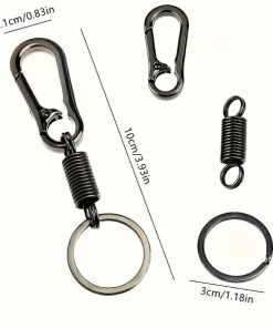 Стилен метален ключодържател за кола с карабинер 2