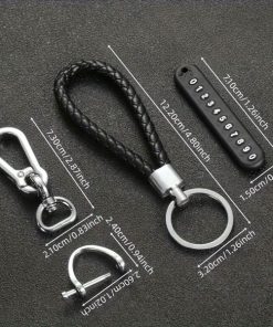 Ключодържател за кола с телефонен номер, против загуба 2