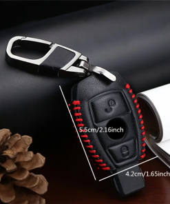 Луксозен кожен калъф за ключ на автомобил Mercedes 2