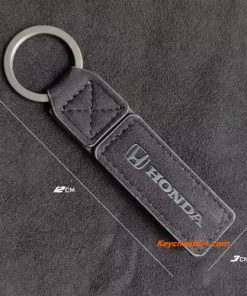 ключодържател за кола от кожа и велур Honda 2