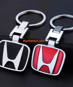 Метален ключодържател за кола Honda - черен или червен