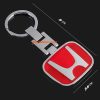Метален ключодържател за кола Honda червен